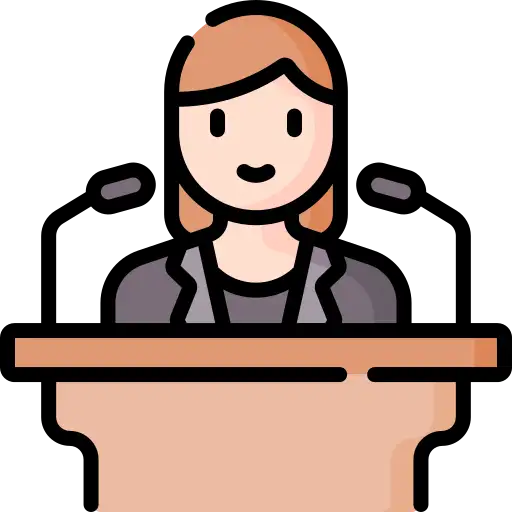 icono para representar cuando habla un persona.